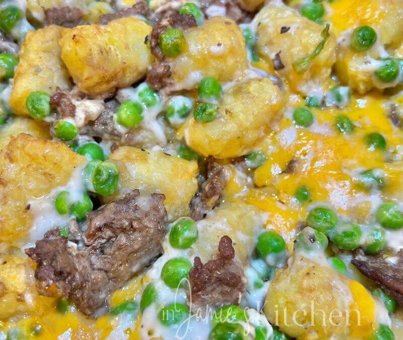 Too Tired Tater Tot Casserole