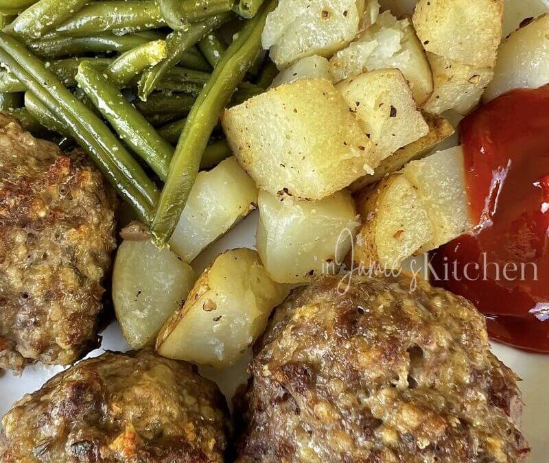 Meatballs, Green Beans, and Potatoes