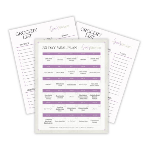 30-day meal plan printable - In Jamie's Kitchen