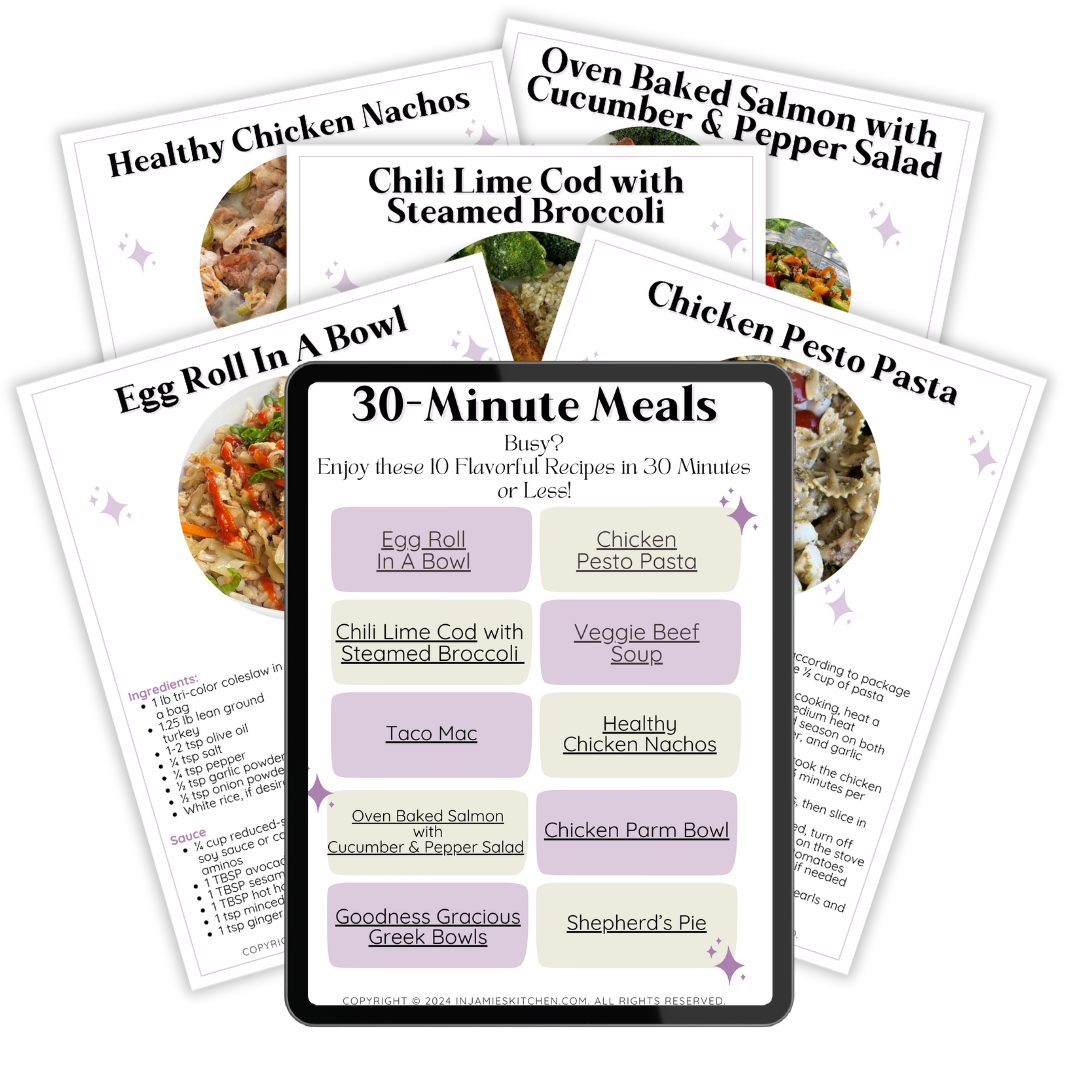 30-Day Meal Plan Mockup