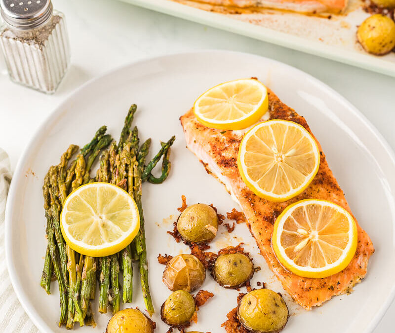 Sheet Pan  Salmon Dinner