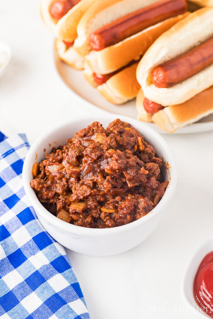 hot-dog-chili-recipe-chili-without-beans-toppings-for-hot-dogs-hot-dog-bar-toppings-hot-dog-chili-recipe-no-beans-homemade-hot-dog-chili-in-jamies-kitchen