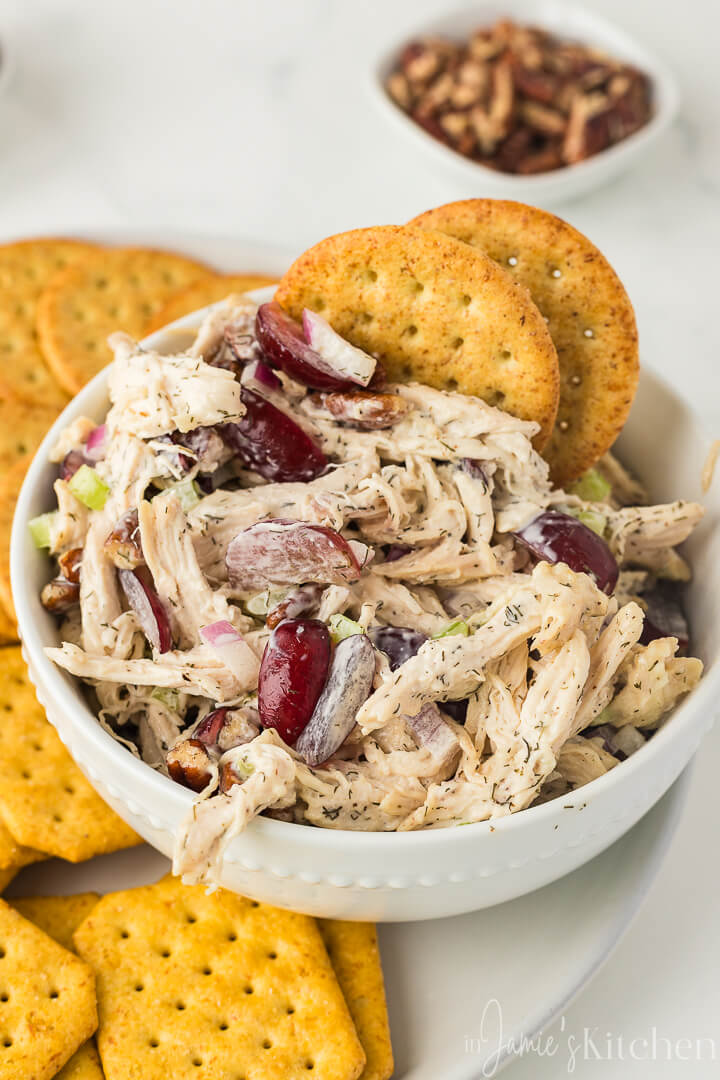 chicken-salad-with-grapes-and-pecans-chicken-salad-for-sandwiches-chicken-salad-recipe-easy-how-to-cook-chicken-for-chicken-salad-in-jamies-kitchen