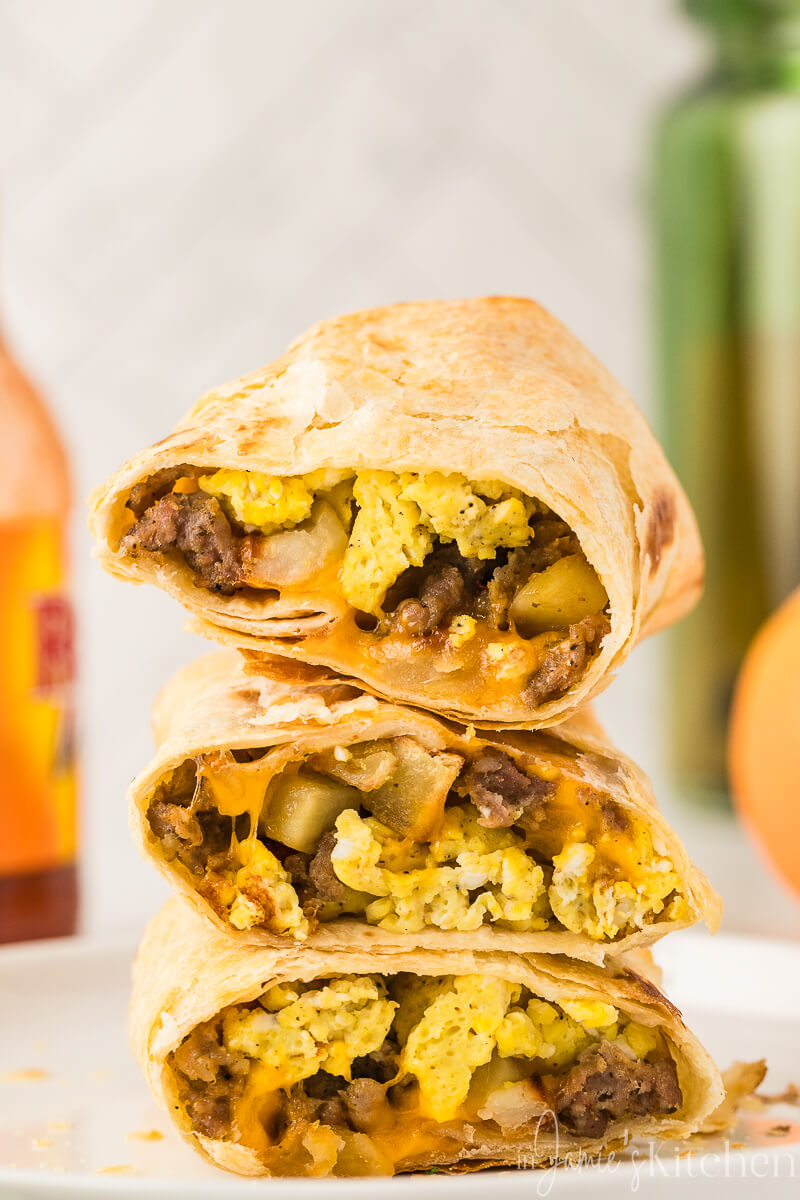 Freezer Breakfast Burritos