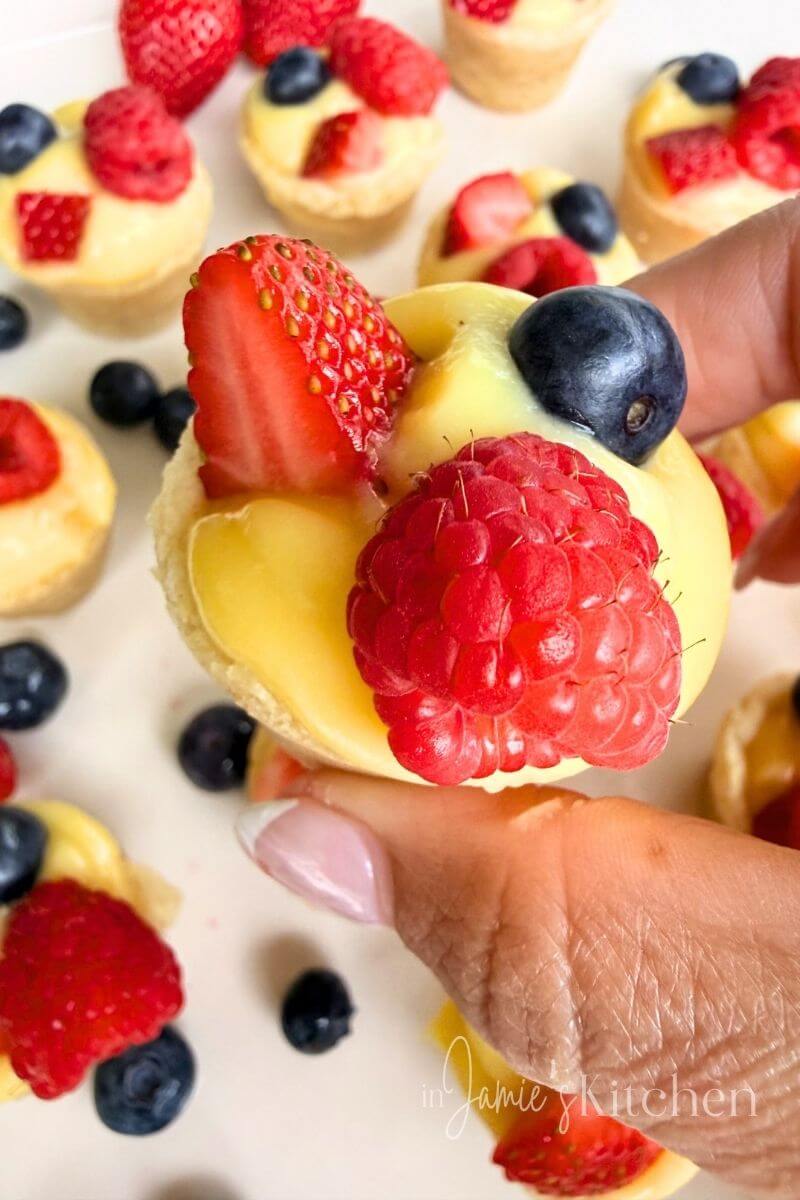 Easy Mini Fruit Tart Cookie Cups