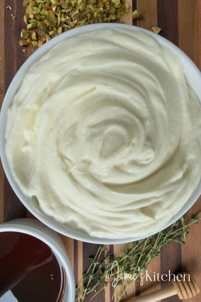 Whipped-Ricotta-Hot-Honey-Pistachios-In-Jamies-Kitchen