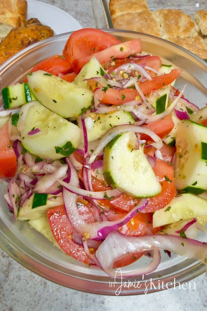 Cucumber Tomato Onion Salad